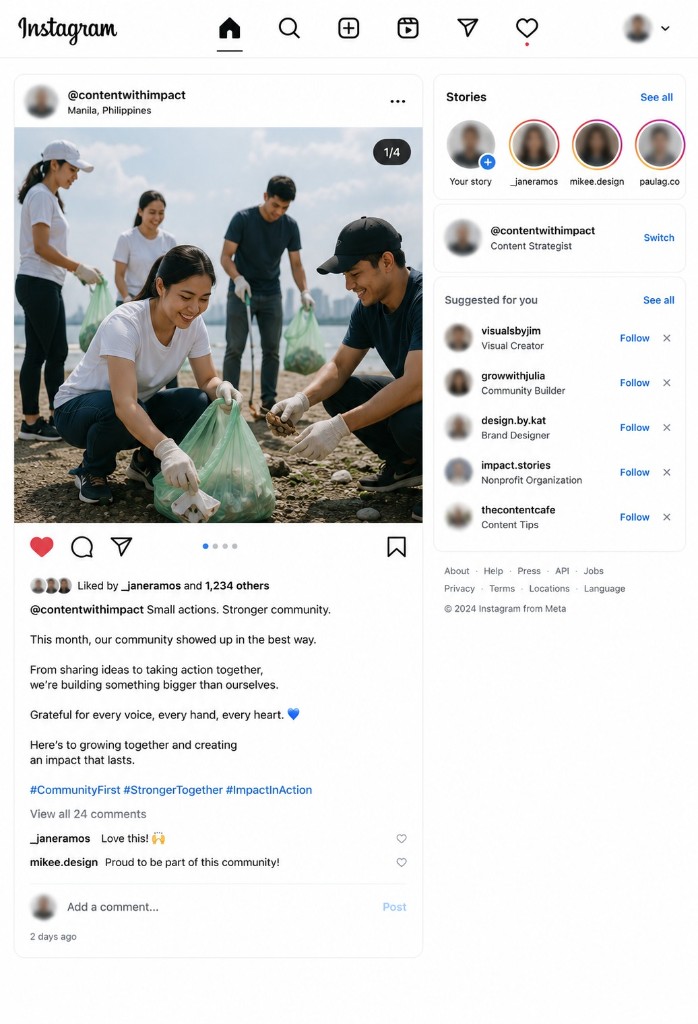 CopyUp-generated Instagram post example